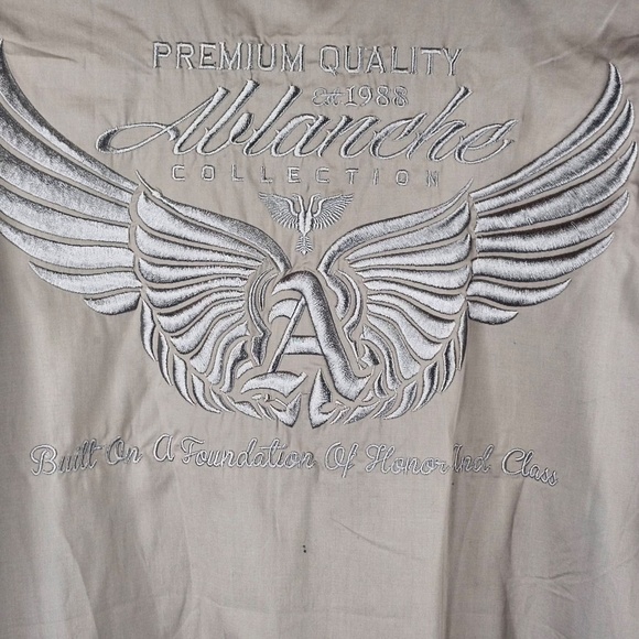 Ablanche New York Collection Large Grey Button Shirt Premium Quality - Picture 4 of 10